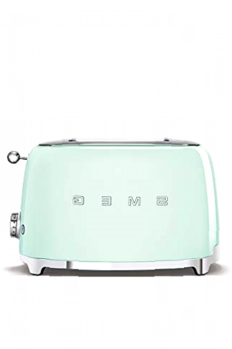 Smeg TSF01PGEU - Tostador (2 rebanada(s), Acero inoxidable, 950 W, 220 - 240, 50/60, 310 mm), Verde (Pastel green)