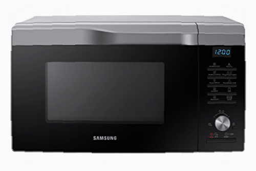 SAMSUNG MC28M6055CS/EC - Horno-Microondas con grill 2 28 Litros, 900W/1500W/2100W, Interior de Cerámica Enamel, Ventana EasyView, Color Gris