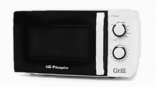 Orbegozo Mig 2130 Microondas Con Grill Con 20 Litros De Capacidad, 5 Niveles De Funcionamiento Y 3 Funciones Combinadas, Temporizador Hasta 30 Minutos, 700-900 W, Blanco