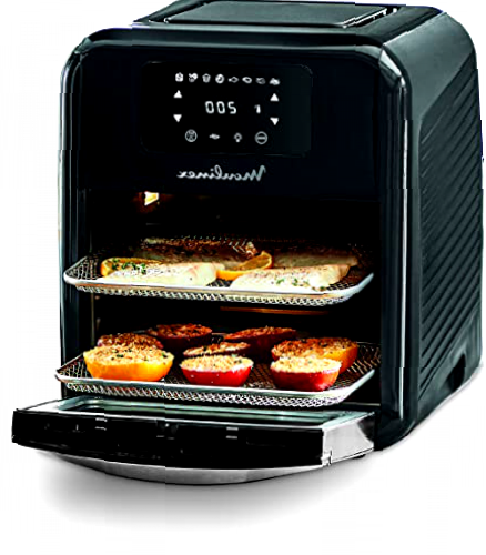 Moulinex Easy Fry Oven & Grill AL5018 - Freidora de Aire Sin Aceite 9 en 1 para Freír, Hornear, Grill y Más, Revestimiento Antiadherente, 8 Programas para Comidas Sanas - 11L, 6 personas