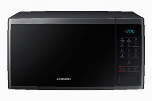 SAMSUNG MG23J5133AG/EC - Microondas con Grill, 800 W/ 1100 W, 23 Litros, Interior Cerámica Enamel, Color Negro Grafito, 330 x 211 x 324 mm (ancho, al to, fondo)