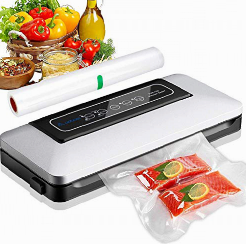 Aobosi Envasadora al vacio - Envasadora al vacio domestica automática e inteligente - Embasadoras vacio de alimentos secos y húmedos - Incluyendo Rollo de Vacio 28 x 300cm