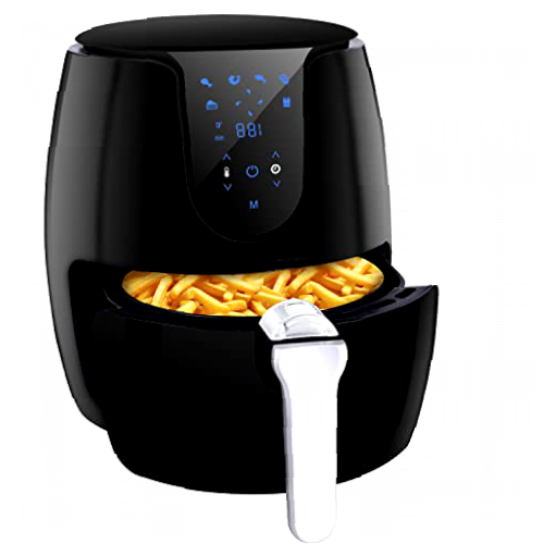 Freidora sin Aceite, 3,5L Freidora de Aire Caliente con 6 Programas, Air Fryer con Temperatura y Temporizador Ajustable, Cesta Antiadherente, Libre de BPA