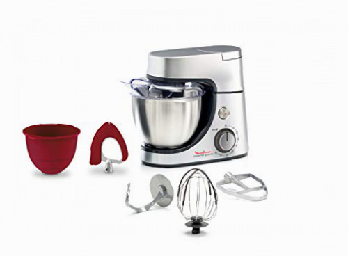 Moulinex Masterchef Gourmet QA530D10 - Robot de cocina, 1100 W, Bol de Acero Inoxidable 4.6 L, 8 velocidades, Multicolor