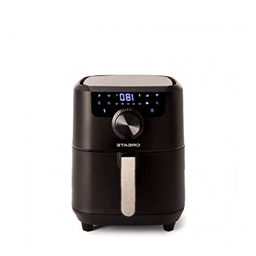 CREATE / FRYER AIR PRO / Freidora sin Aceite, Asa Cromada / Cocina sin Aceite, 8 Programas Preinstalados, 3,5 l, 1500W, Cesta Antiadherente, Temperatura Cocción 80-200°, Apagado automático,