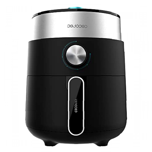 Cecotec Freidora sin Aceite 2,5 L de Aire Caliente Cecofry Essential Rapid Dark. 1200 W, Dietética, Control Manual, Tecnología PerfectCook, Tiempo y Temperatura Regulable, Base Antideslizante