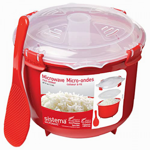 Sistema Olla de Vapor para Arroz, Color Rojo
