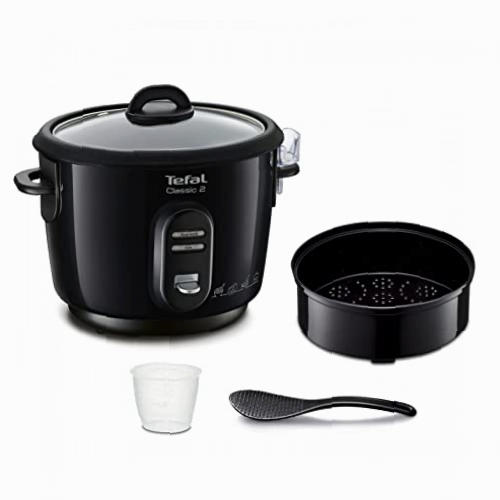 Tefal RK102811 Classic - Arrocera, color negro metalizado