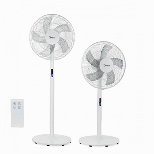 MIDEA FS40-18BR Stand Fan - Ventilador 3 en 1, 8 velocidades, Timer-Pala 40 cm, plástico