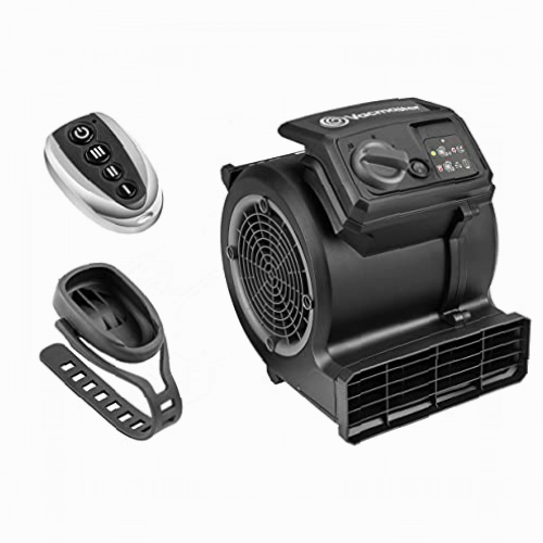 VACMASTER AM1202R Ventilador de Suelo para Fitness y Gimnasio con Mando a Distancia, Ventilador de 3 velocidades Potente y silencioso, Ideal para Ciclismo en Interiores, Correr y Entrenamientos HIIT