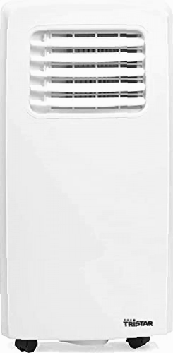 Tristar AC-5477 Aire acondicionado portátil, capacidad de enfriamiento 1750 frigorías y 2.05 kW, también es deshumidificador y ventilador, mando a distancia y set para ventana, temporizador