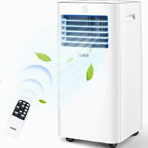 Pasapari Aire Acondicionado Portátil,9000BTU/h,2.5KW,33㎡ / 88m³,aire acondicionado portátil 3 en 1,refrigeración,ventilador,deshumidificación,65 decibelios de bajo ruido para el hogar,LED