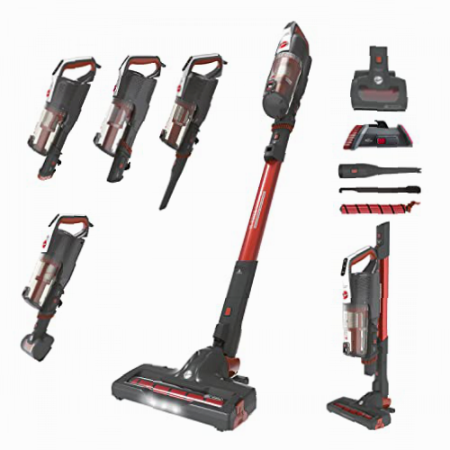 Hoover H-FREE 500 ESPECIAL MASCOTAS HF522SFP Aspiradora Escoba sin Cable, sin Bolsa, 3 en 1: Escoba, de Mano y Vertical, Cepillo Mascotas, Autonomía 45min, Almacenaje 69cm, Carga ultrarápida, 15500Pa