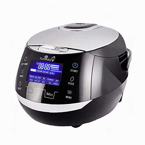 Yum Asia Sakura Olla arrocera con Cuenco de cerámica y lógica difusa Avanzada (8 Tazas, 1,5 litros) 6 Funciones de cocción de arroz, 6 Funciones de multicocina, Pantalla LED Motouch, 220-240V EU