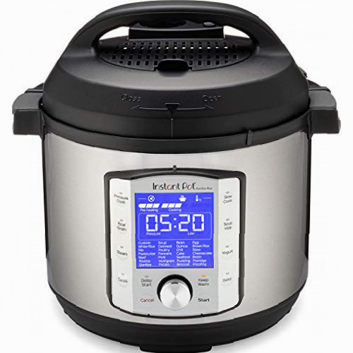 Instant Pot Olla a presión eléctrica DUO EVO PLUS 5.7L. 10 funciones en 1: esterilizador, olla de cocción lenta, olla arrocera, máquina de hacer granos, vaporera, salteado