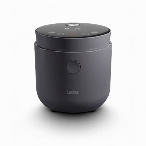 Lauben LOW Sugar Rice Cooker, Olla arrocera con función baja en azúcar, 1,5 l, temporizador, función mantener caliente, recipiente interior apto para lavavajillas, antiadherente (Antracita)